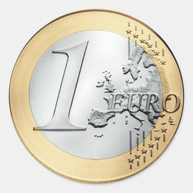 Sticker Rond 1 pièce EURO (Devant)