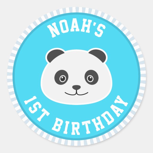 Sticker Rond 1er anniversaire (Devant)