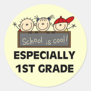 Sticker Rond 1ère année scolaire est Cool Tshirts et cadeaux