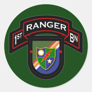 Sticker Rond 1re Bn, 75e Régiment de Rangers - Airborne