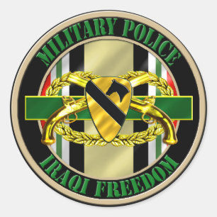 Sticker Rond 1re division de cavalerie Police militaire OIF