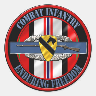 Sticker Rond 1re Division de cavalerie Unité d'infanterie