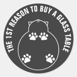 Sticker Rond 1re Raison D'Acheter Une Table De Verre
