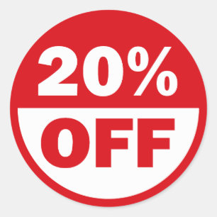 STICKER ROND 20%