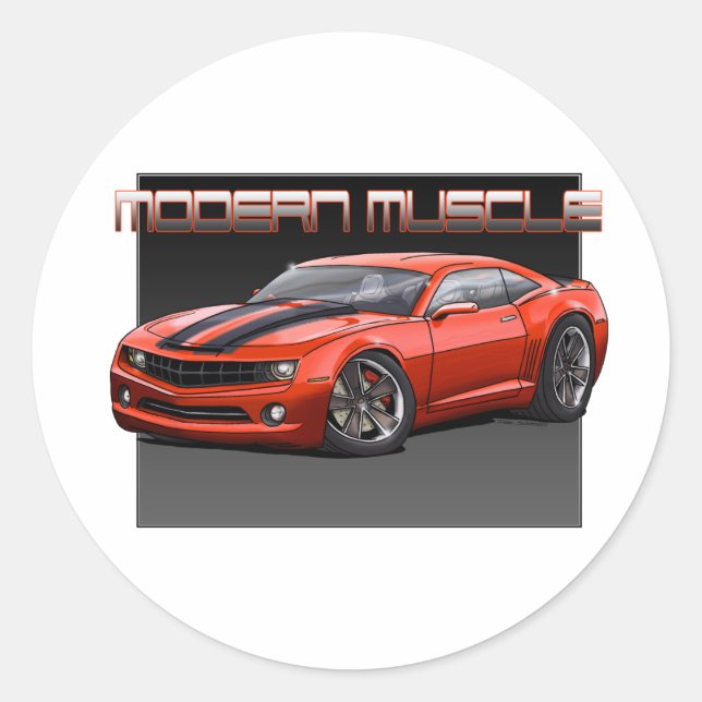 Sticker Rond 2010_Camaro_Orange (Devant)