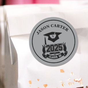 Sticker Rond 2025 Graduation Party Pharmacy School