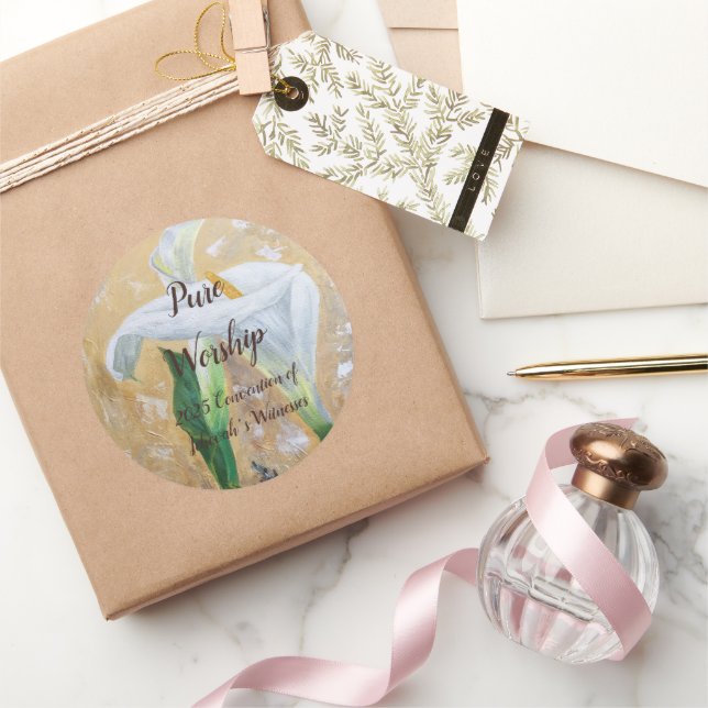 Sticker Rond 2025 JW convention customizable (Cadeaux)