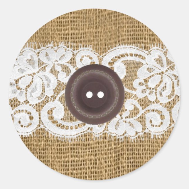 Sticker Rond 20 - 1,5 Enveloppe Boucle Boucle Boucle Dentelle B (Devant)