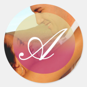 Sticker Rond 20 - 1,5 Enveloppe Sceau Coucher de soleil Fade ro