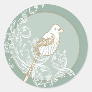 Sticker Rond 20 - 1,5 Enveloppe Sceau Vintage Victoria Insépara
