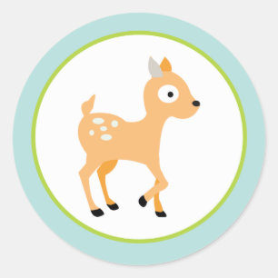 Sticker Rond 20 - 1,5" Enveloppe Seal Furry Bois Animaux