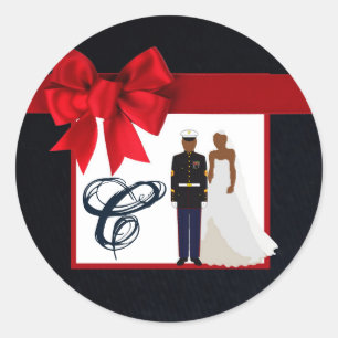 Sticker Rond 20 - 1,5 Enveloppe Seal Marine Ame Africain Unifor