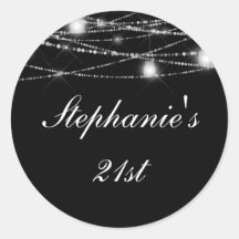 21e Anniversaire Fête Jeu lumières Jars Noir