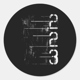 Sticker Rond 223 Chasse à la chasse aux munitions d'arme à feu