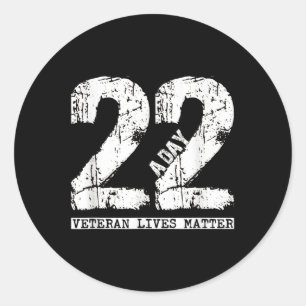 Sticker Rond 22 Chemise Vétérinaire par jour - 22 Suicide Vétér