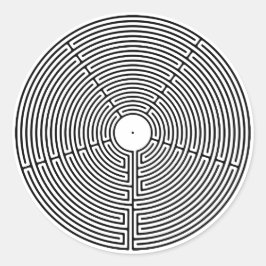 Sticker Rond 23 Circuit Labyrinthe