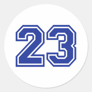 Sticker Rond 23 - nombre
