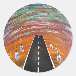 Sticker Rond 23/ Route de souffrance