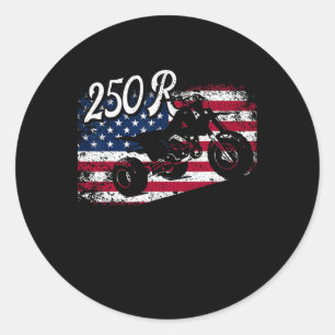 Sticker Rond 250r Atc 4 juillet Américain