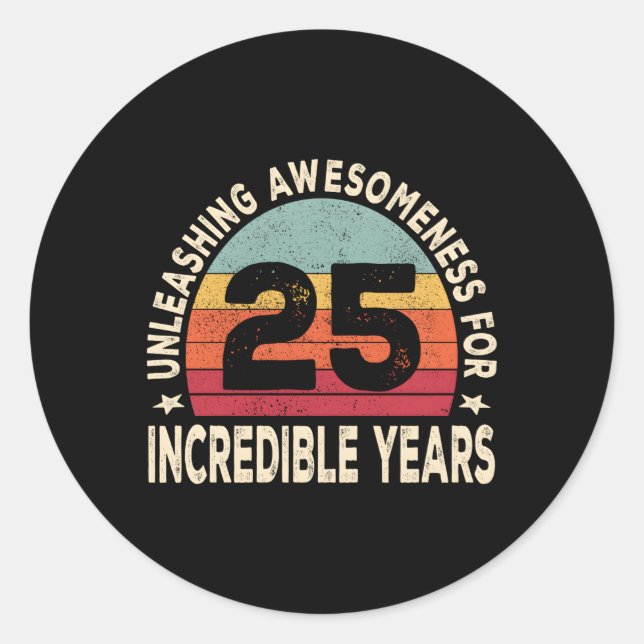 STICKER ROND 25 25E 1998 (Devant)