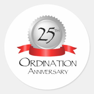 Sticker Rond 25e cabinet Anniversary Cross Host