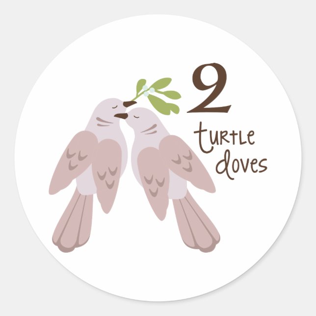 Sticker Rond 2 Turtle Dove (Devant)