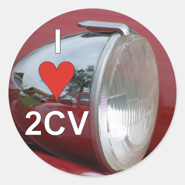 Sticker Rond 2CV Projecteur I (Devant)