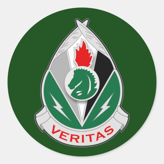 Sticker Rond 2d Groupe des opérations psychologiques DUI (Devant)