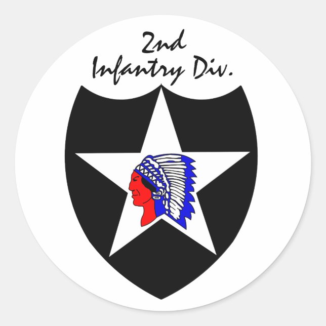 Sticker Rond 2e DIVISION DE L'INFANTERIE (Devant)