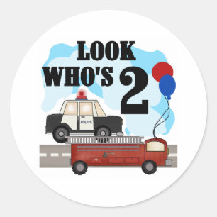 Sticker Rond 2ème anniversaire de héros quotidiens