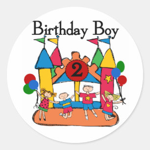 Sticker Rond 2èmes T-shirts et cadeaux d'anniversaire de grand