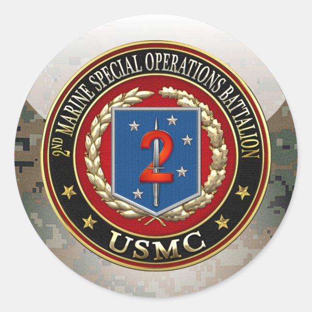 Sticker Rond 2nd MSOB [3D] (Devant)