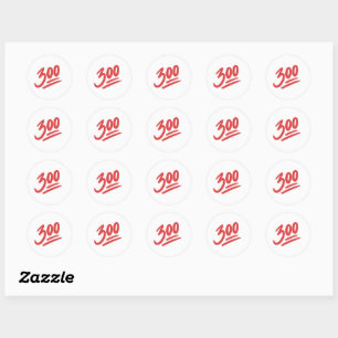 Sticker Rond 300 Emoji   Bowling Perfect Game Score