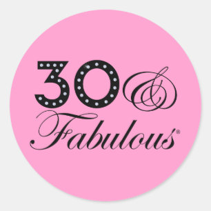 Sticker Rond 30 et cadeau fabuleux