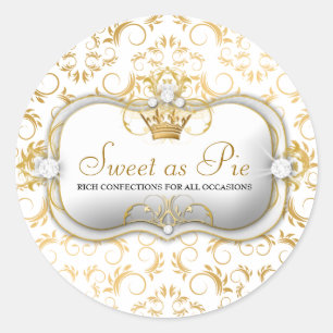 Sticker Rond 311-Ciao Bella Golden White Divine