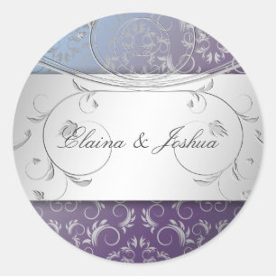 Sticker Rond 311-Silver devinent l'autocollant d'hortensia