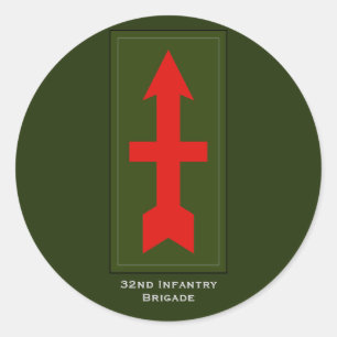 Sticker Rond 32e brigade d'infanterie