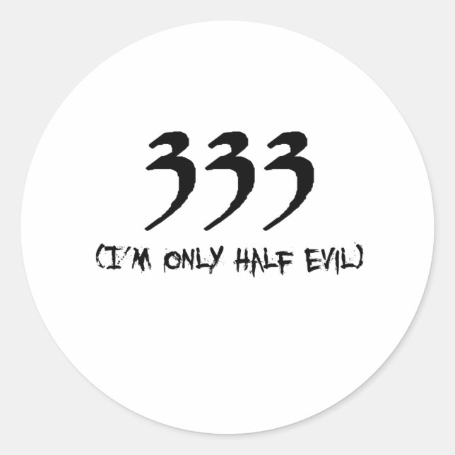 STICKER ROND 333 (Devant)