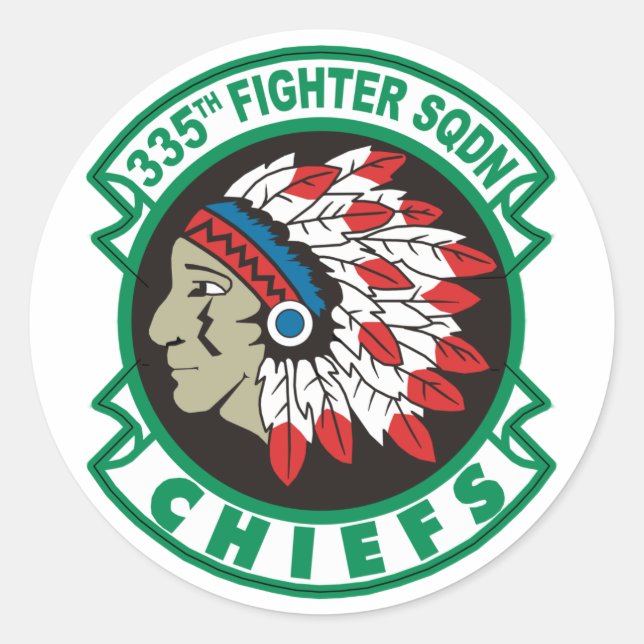 Sticker Rond 335e escadron de chasse (Devant)