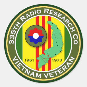 Sticker Rond 335th RRC 2 - Asa Vietnam
