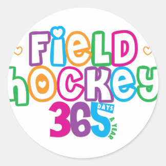 Sticker Rond 365 Hockey sur gazon