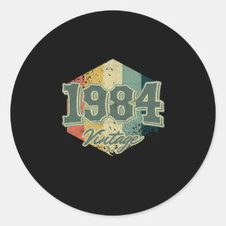 Sticker Rond 36 e Birthday Celebration Poison 1984