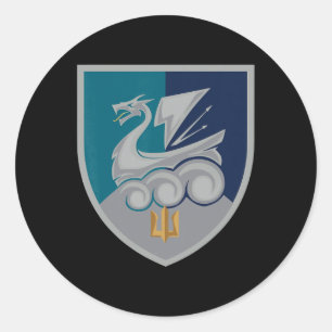 Sticker Rond 36e brigade d'infanterie navale (Ukraine) Mi ukrai