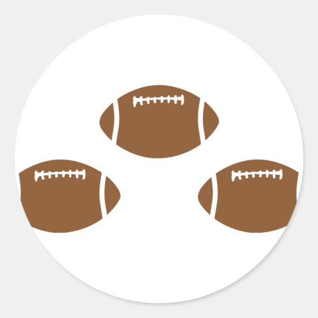 Sticker Rond 3 balles de foot (Devant)
