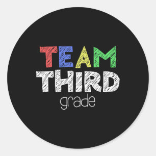 Sticker Rond 3e année 3e année Retour à l'école