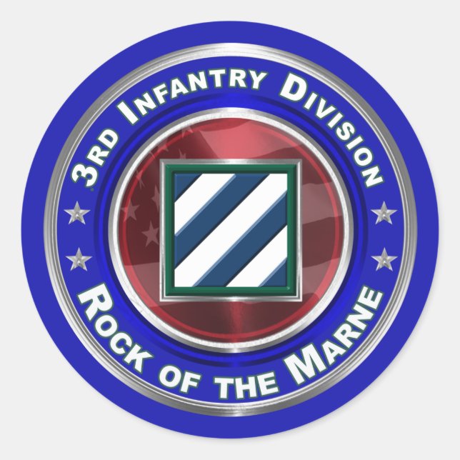 Sticker Rond 3e division d'infanterie "Rocher de la Marne" (Devant)