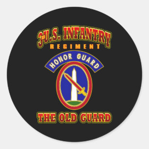 Sticker Rond 3E Garde d'honneur du régiment d'infanterie des Ét