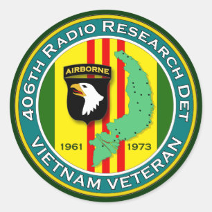 Sticker Rond 406th RRD - Asa Vietnam
