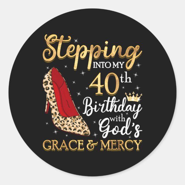 Sticker Rond 40 Entrent Dans Mon 40E (Devant)