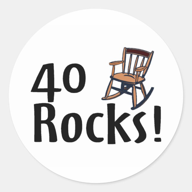 Sticker Rond 40 Roches (Devant)